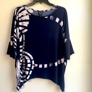 Clara Sun Woo Tunic Size M Navy Blue